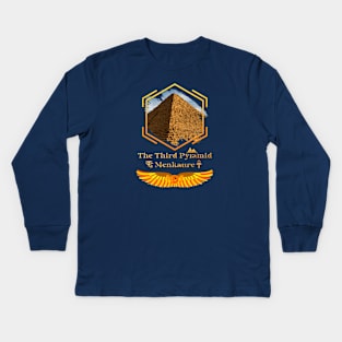 Third Pyramid in Giza, Egypt: Menkaure V01 Kids Long Sleeve T-Shirt